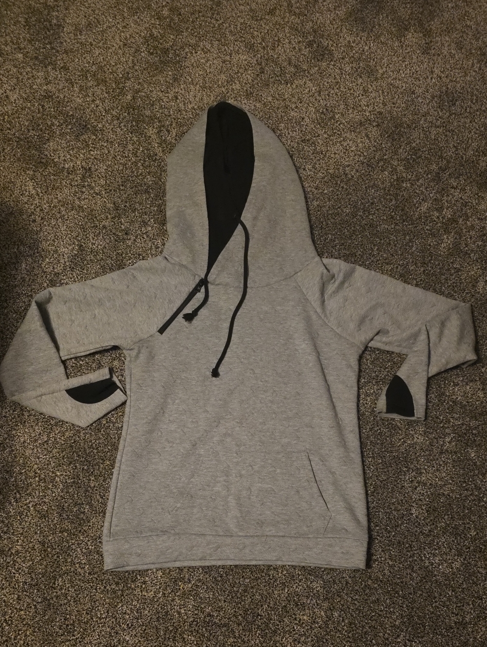 Michelle Mae Light Gray Hoodie with Black Hood Lining